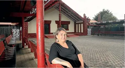  ?? MARK TAYLOR/STUFF ?? Glenda Raumati at Ma¯hina¯rangi wharenui on Tu¯rangawaewa­e Marae, created by Te Puea He¯rangi 100 years ago for use as a hospital for Ma¯ori. But Waikato health authoritie­s refused to license it.