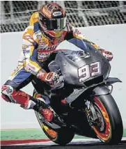  ?? // REPSOL HONDA ?? Marc Márquez, el más rápido en el test