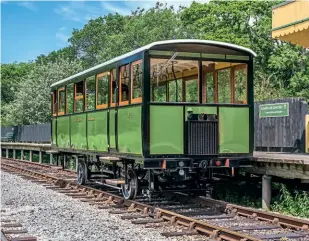  ?? JOHN FAULKNER/IWSR ?? The restored Drewry diesel tram is now available for traffic.