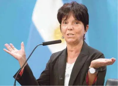  ??  ?? Mercedes Marcó del Pont , titular de la AFIP