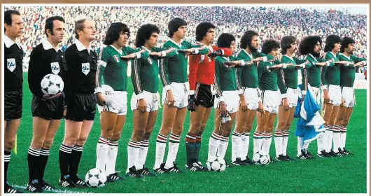  ?? FOTOTECA MILENIO ?? La Selección Mexicana en el Mundial de Argentina 1978.