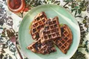  ?? ?? These nutty buckwheat waffles are naturally gluten-free and bright from lemon zest.