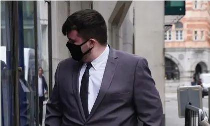  ?? Photograph: Lucy North/PA ?? Jacob Crimi-Appleby arrives at the Old Bailey in central London.