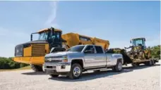  ?? CHEVROLET ?? Towing from the fifth wheel or gooseneck hitch maxes out at 10,569 kilograms on the Chevrolet Silverado 3500.