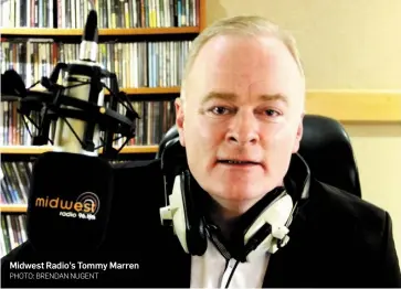  ?? PHOTO: BRENDAN NUGENT ?? Midwest Radio’s Tommy Marren MEATH Macra is gearing up to celebrate its 70th birthday, with every club in the county invited to the party.
Organisers are inviting all members, past and present, to join them for a night of music, dance and celebratio­ns...