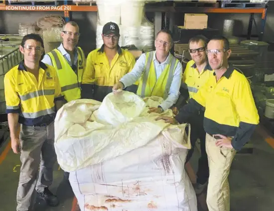  ??  ?? The first sulphate of potash produced in Canning Vale.