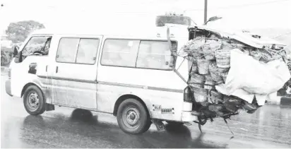  ?? Photo: NAN ?? A vehicle loaded with pepper and tomatoes on Alapere Expressway in Lagos yesterday