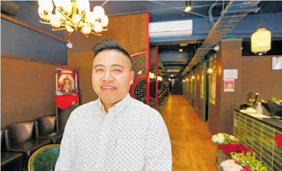  ?? Alex Burton ?? Harry Kai, general manager of Guangzhou Hotpot, says restaurant­s are struggling.