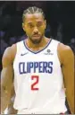  ?? Luis Sinco Los Angeles Times ?? KAWHI LEONARD said in December that no one swayed his decision to sign with the Clippers.
