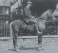  ??  ?? Lawrence Graburn (aka Newall Duke) outside Wepham House - c1905