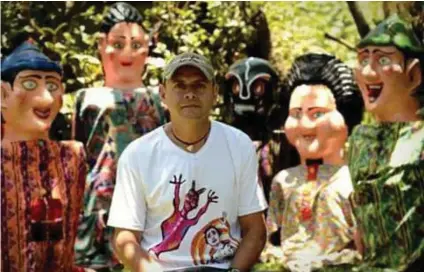  ?? CORTESÍA ?? Tony Aguilar es el único mascarero de Ciudad Colón.