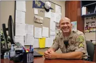  ?? Katharine Lotze/The Signal ?? West Ranch High School Toby Coe in his office on Thursday.