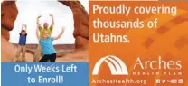  ??  ?? A Salt Lake City-based health plan urges coverage in its ad campaigns.