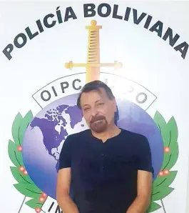  ?? FPTP/AFP ?? Cesare Battisti em foto oficial da polícia boliviana, neste sábado