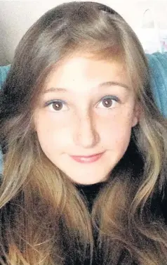  ??  ?? BUBBLY Keane Wallis-Bennett, 12, died when wall collapsed at her school