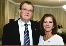  ?? Carmelindo Dias/Divulgação ?? Celso Chequin e Dilma Jacinto em recente evento na Casa da Amizade. Ele é dinâmico presidente do Rotary Club Rolândia Caviuna