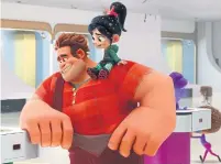  ?? DISNEY VIA THE ASSOCIATED PRESS ?? Ralph with his pal Vanellope in Ralph Breaks the Internet.