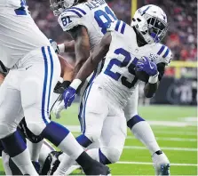  ?? ERIC CHRISTIAN SMITH/THE ASSOCIATED PRESS ?? Indianapol­is Colts running back Marlon Mack could be a big factor against the Kansas City Chiefs.
