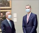  ??  ?? Marcelo com Felipe VI há duas semanas, no Museu do Prado, Madrid