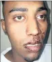  ??  ?? Rayen Chetty, 23, who faces charges of murder and attempted murder BELOW: The concrete wall that was damaged during Friday night’s incident.
