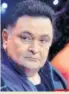  ?? PHOTO: SUJIT JAISWAL/AFP ?? Rishi Kapoor, son of Raj Kapoor had tweeted about the incident