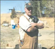  ??  ?? Pictured is Lewis Legge at his farm.