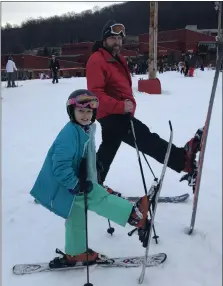  ?? LAURA GEIGER/SUBMITTED PHOTO ?? Scott Geiger and his daughter, Ella, enjoy skiing on weekends.