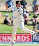  ?? PHOTOSPORT ?? Black Caps allrounder Mitchell Santner has been impressive against England.