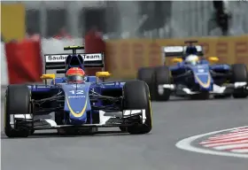  ?? AFP ?? Sauber discute com a novata Manor a fuga da última posição da grelha de construtor­es