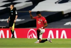  ??  ?? Marcus Rashford before kick-off (Getty Images)