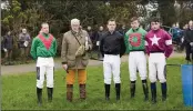  ??  ?? A minutes silence was observed before the first race in memory of John Ellard, a photograph­er with Healy Racing, who passed away during the week.