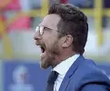  ??  ?? In bilico Eusebio Di Francesco, 49 anni