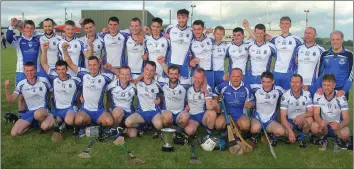  ??  ?? Craanford celebratin­g their All-County Hurling League success.