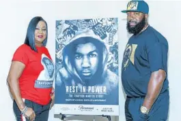  ?? RICH POLK/GETTY IMAGES FOR PARAMOUNT NETWORK ?? Sybrina Fulton and Tracy Martin worked as executive producers on “Rest in Power: The Trayvon Martin Story.” The documentar­y about their son goes well beyond their family.