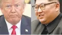  ?? SAUL LOEB/AFP/GETTY IMAGES ?? President Donald Trump and Kim Jong Un