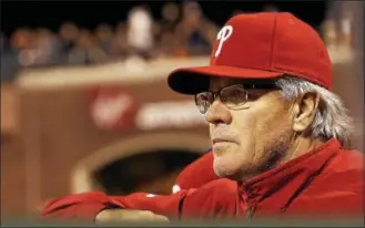  ?? THE ASSOCIATED PRESS FILE ?? Phillies manager Pete Mackanin will have major issues with his lineup if Odubel Herrera doesn’t get his act together.