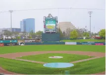  ?? RICH PEDRONCELL­I / ASSOCIATED PRESS ?? Sutter Health Park, home of the Triple-A Sacramento River Cats, is shown Thursday. The Oakland Athletics announced the decision to play in the stadium from 2025-27 with an option for 2028.