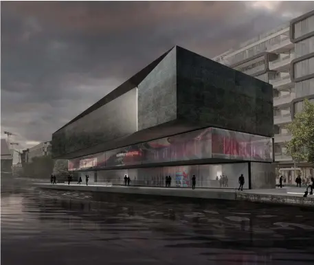  ??  ?? An artist’s impression of how the U2 visitor centre in the Dublin Docklands would look when it is built