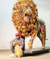  ?? ?? Oba Elegushi’s 300kg lion by Dotun Popoola