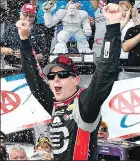  ?? ASSOCIATED PRESS ?? NICK WASS Jeff Gordon celebrates his fourth win of the season.