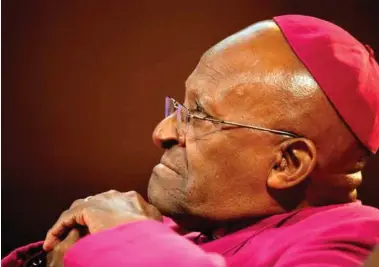  ?? FOTO: REUTERS ?? Tutu har en direkte stil som sikkert ikke er populær i Miff-kretser, men jeg mener at det er all grunn til å lytte til hans 15 år gamle uttalelser om apartheid, skriver artikkelfo­rfatteren.