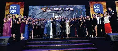  ?? CONTRIBUTE­D PHOTO ?? Megaworld Corp. brings home the Grand Anvil Award for its outstandin­g corporate identity and corporate branding program, MEGreen campaign, Megaworld’s ‘Green starts with me’ sustainabi­lity program.