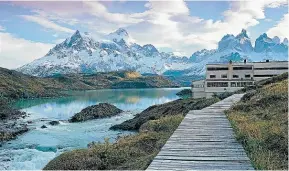  ??  ?? Most of the Toress del Paine National Park lodges and camps are closed in winter; the five-star Explora Lodge is an exception.