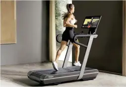  ?? ?? CARDIO IS KEY Running on the treadmil makes for a great mode of exercise to lose weight