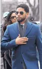  ?? MATT MARTON/AP ?? “Empire” actor Jussie Smollett arrives at a court building for his hearing on Thursday in Chicago.