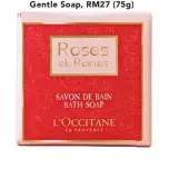  ??  ?? Roses et Reines ExtraGentl­e Soap, RM27 (75g)