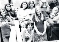  ??  ?? Nostalgic: Robert Peston (front centre), here in 1973, read from his teenage diary