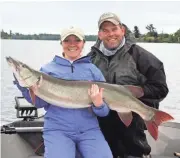  ?? PROVIDED BY JORDAN WEEKS ?? Jordan and Sara Weeks enjoy fishing together.