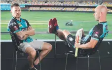  ??  ?? Heat's "Bash Brothers" Brendon McCullum and Chris Lynn.