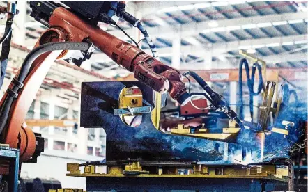  ??  ?? Robotic welding to cater to specific applicatio­n needs.